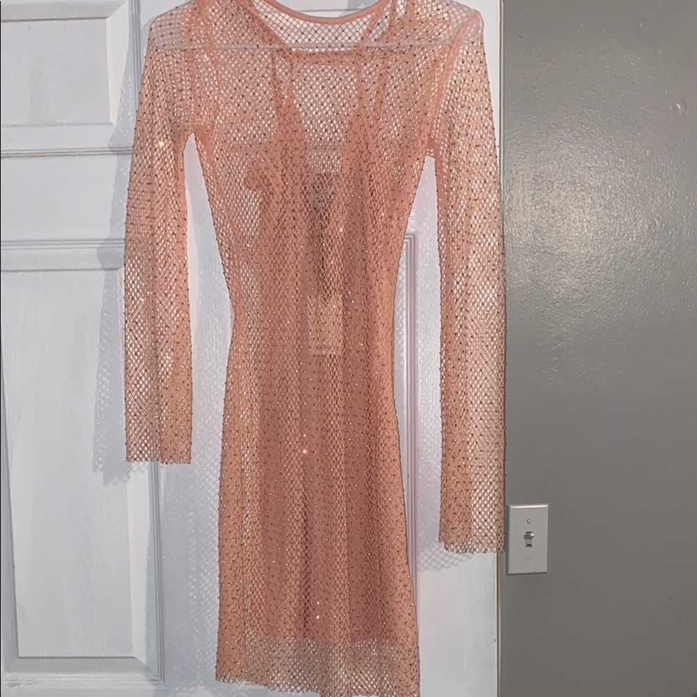 Sincerely Jules Pink Long Sleeve Sheath Dress